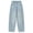 Light Blue1, variant on Gunia Girls Baggy Jeans High Waist Wide Leg Straight Fit Casual Trousers With Embroidered Heart Back Pocket Comfortable Stretch Teen Girl Denim Pants 5-16 Years
