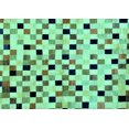 thumbnail image 1 of Ahgly Company Indoor Rectangle Checkered Turquoise Blue Modern Area Rugs, 5' x 8', 1 of 4