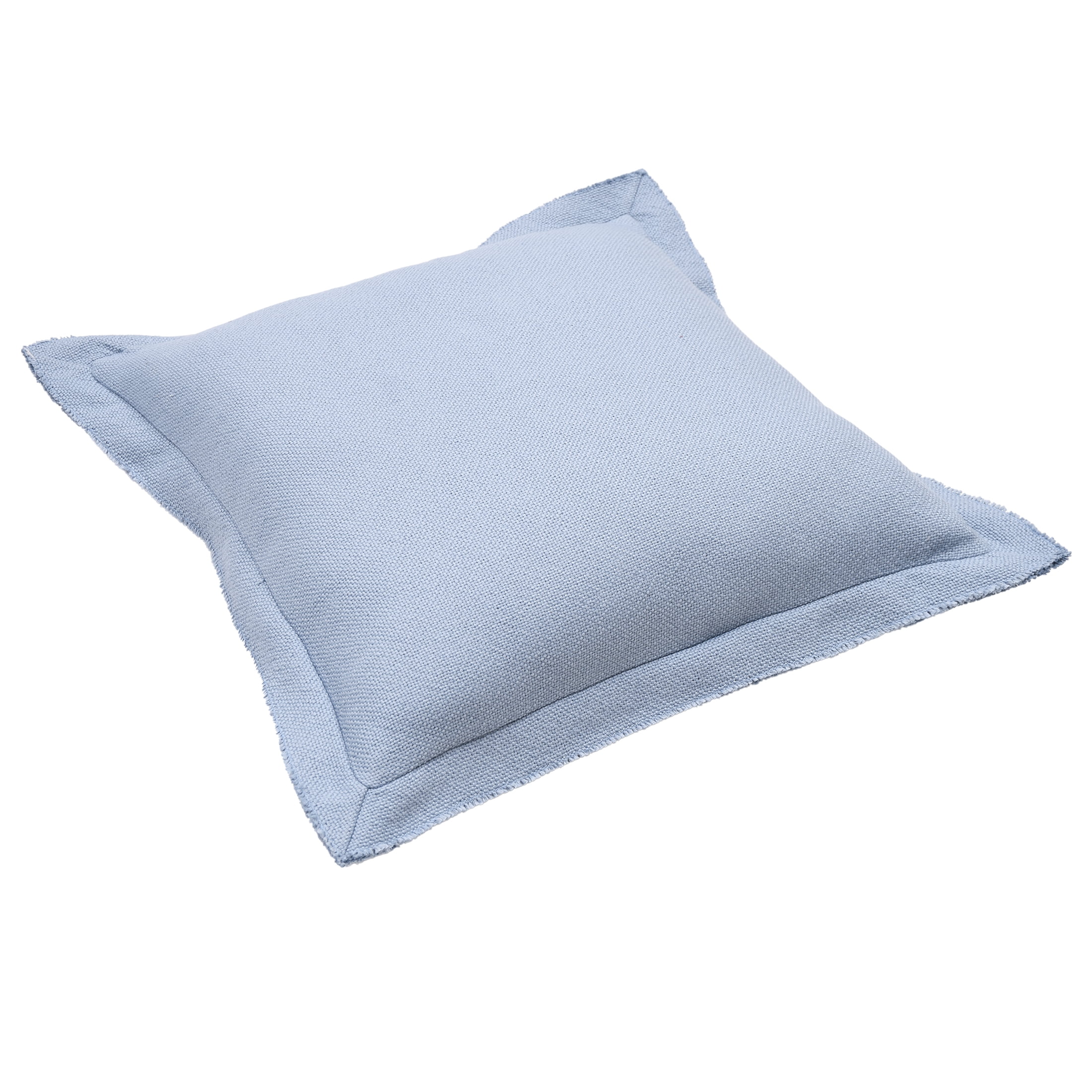 Better Homes & Gardens 24" x 24" Blake Bi-Flange Throw Pillow Cover, Blue Silver