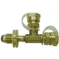 thumbnail image 3 of Marshall Excelsior Propane Adapter Fitting ME413P Tee Style; Brass; Single; With Round Brass Handwheel; With Plastic Clamshell, 3 of 3