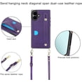 thumbnail image 4 of for iPhone 16 Plus/Apple 16 Plus 6.7" Crossbody Wrist Strap Wallet Case with Cash Change Slot, Removable Adjustable Shoulder Lanyard PU Leather Cover for Apple iPhone 16 Plus XK-Green, 4 of 18