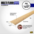 thumbnail image 3 of M-D Building Products 46244 1-1/2 In. X 72 In. Beech Aluminum METAL DECOR® Multi Floor Transition, 3 of 9