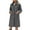 Gray, variant on Homenesgenics Jackets for Women under $10.00 Women's Winter Long Sleeved Lapel Warm Fleece Coat Solid Color Button Pocket Mid Length Top Coat Gray M