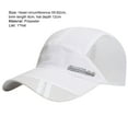 thumbnail image 7 of Mightlink Men Baseball Hat Hollow Out Lightweight Mesh Sun Protection Summer Hat for Running, 7 of 7
