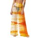thumbnail image 1 of Pantalones de playa de gasa ligeros para mujer con protección solar, pantalones anchos de estilo bohemio estampados, blusa para mujer, 1 of 7