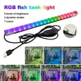 thumbnail image 3 of HLONK RGB Aquarium Landscape Light  7 Colors with 3 Dynamic Modes  5 Brightness Levels RGB Fish Tank Light  USB Low Voltage Powered  Sticks to the Outside of Transparent Aquarium  Without, 3 of 6