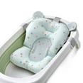 thumbnail image 2 of Asiento de baño para bebé, alfombrilla de soporte de seguridad, malla de malla, lavable, transpirable, suave, ducha para niños pequeños, cojín para el cuerpo con correas, estrella verde Methold  BA000371-04, 2 of 7