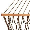 thumbnail image 3 of Castaway Living 13 ft. Double Antique Brown Polyester Rope Hammock with Free Extension Chains ,Tree Hooks & Storage Bag, 3 of 6