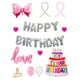 thumbnail image 1 of Set De 42pz De Globos Metalicos Para Cumpleaños Happy Birthday Love Amor, 1 of 13