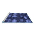 thumbnail image 2 of Ahgly Company Machine Washable Indoor Rectangle Abstract Blue Modern Area Rugs, 7' x 9', 2 of 4