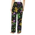thumbnail image 3 of Haiem Mardi Gras Carnival4 Women's Pajama Pants Ultra Lightweight Pjs Bottoms Sleepwear Bottom Pants With Pocket Drawstring-Large, 3 of 9