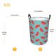 thumbnail image 3 of Balery Watermelon Cesta de ropa redonda con asas, impermeable, independiente, para ropa, juguetes, dormitorio y familia-Small, 3 of 6
