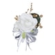 thumbnail image 2 of Ramo de flores de boda, ramo de rosas artificiales, ramo de novia, moda romántica Blanco, 2 of 9