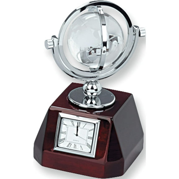 Fashion Swivel Globe And Clock (8.75 X 5.25) Made In China gl8212