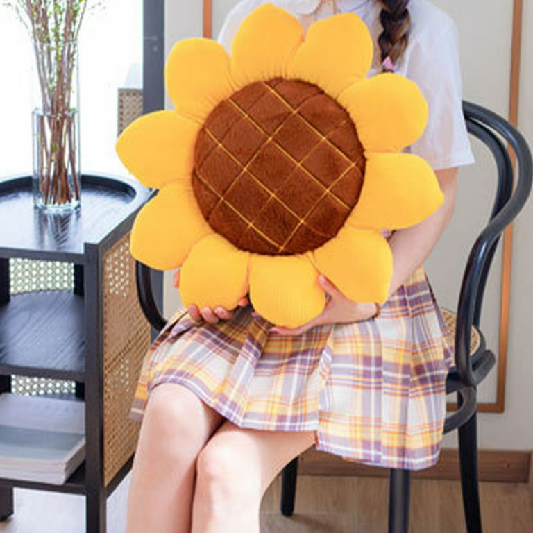 Beautiful Sunflower Plush Seat Cushion – Plushie Depot