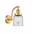 thumbnail image 1 of Innovations 515-1W-SG-G52-LED Small Bell 1 Light Sconce part of the Franklin Restoration Collection, Satin Gold, 1 of 1