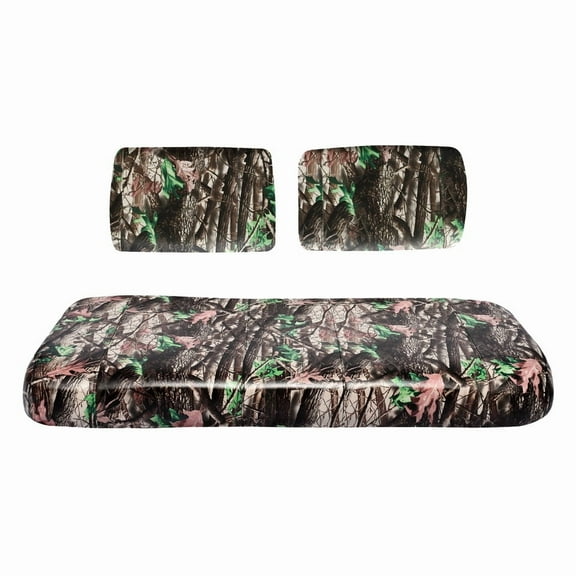 Replacement Seat Cover For Club Car Carry Golf Cart (Woodland Camo)