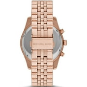 Michael Kors Men's Lexington Chronograph Rose-Tone Steel and Dial