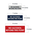 thumbnail image 2 of Basic No Alcohol Beyond This Point Sign (Walnut) - Large, 2 of 5