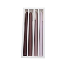 Nmdmisc 4 PCS 10 Inch Taper Candles,Long Aromatherapy Candle Sticks,Elegant Dinner Candle,Soy Wax Candlesticks for Mantles,Wedding,House Warming Gifts (Gradient Coffee)