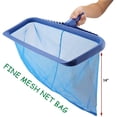 thumbnail image 4 of Upgraded Pool Skimmer Net, Heavy Duty Leaf Rake for Cleaning Swimming Pool & Pond, Fine Mesh Deep Bag Catcher with Strong Plastic Frame, 4 of 8
