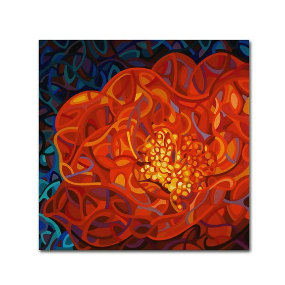 Trademark Fine Art "Ribbons And Pearls" Canvas Art by Mandy Budan