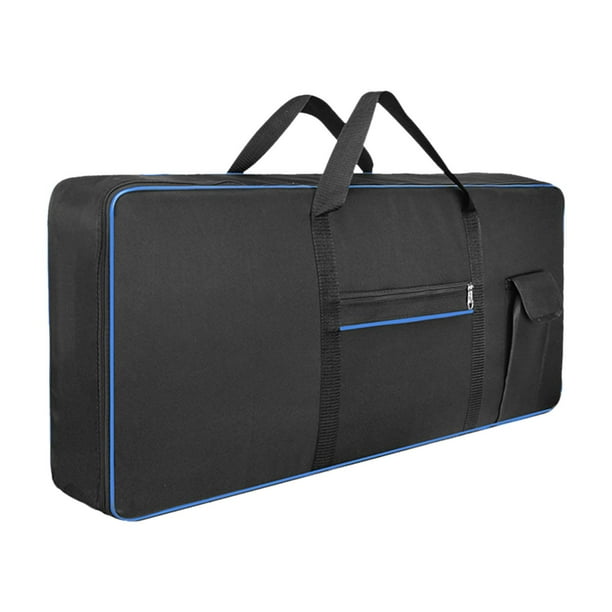 Funda acolchada para teclado de 61 teclas, ideal para viajes, estudios de música y escuelas. Azul