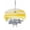 Yellow Grey Ombre, variant on Grey White Ombre Outdoor Tablecloth with Umbrella Hole, Abstract Art Oil Painting Modern Spillproof Waterproof Outdoor Table Cover, Patio Tablecloths for Party Picnic Camping, Rectangle 54"x80"