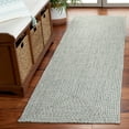 thumbnail image 2 of SAFAVIEH Braided Gino Distressed Machine Washable Reversible Runner Rug, Ivory/Green, 2'3" x 8', 2 of 7