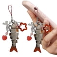 thumbnail image 1 of Llavero Pescado Acrílico Encantador Joyas Con Regalo () Rojo, 1 of 9