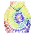 thumbnail image 4 of Amidoa Long Sleeve Hoodie Women Yellow Oversized Fashion Hoodies Tie Dye Drawstring Pocket Clothes Womens Sweatshirts XL, 4 of 5