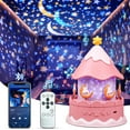 thumbnail image 2 of LED Galaxy Projector Starry Night Light, 21 Films Musical Lamp with Bluetooth Remote, Home Decor, Kids Birthday Gifts, 2 of 13