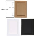 thumbnail image 3 of 30 marcos de fotos de cartón de papel kraft para bricolaje con clips de madera y cuerda, blanco/negro/marrón tres colores y cada color 10 piezas, ideal para decoración del hogar (3" x 4") JFHHH pequeña, 3 of 5