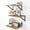 Oak With Metal Bracket, variant on Deep Floating Shelves for Wall, 12 Inch Deep Floating Shelves Set of 3, 16W x 12D Wood Wall Shelves, Wide Wood Shelves with Metal Bracket for Living Room, Kitchen, Office, Bedroom - Oak