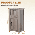 thumbnail image 3 of EasyUp Package Delivery Box Outdoor with Lockable Secure Waterproof & UV-Resistant,Anti-Theft Parcel Large Double Wall Resin Outdoor Package Delivery for Porches, Patios,Curbside, 3 of 9