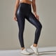 thumbnail image 2 of Gibobby Yoga leggings Moda para mujer Ocio Club nocturno sexy Cintura alta Color sólido Slim Fit PU Pantalones de cuero Imitación cuero Otoño e invi(Marina,XL), 2 of 5