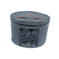 thumbnail image 4 of Caja para guardar sombreros, con tapa a prueba de polvo, para guardar juguetes de peluche y animales, con ala redonda Gris Medio, 4 of 9