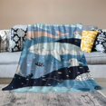 thumbnail image 2 of Orinice Whale Annabel Kidston Ocean Warm Lightweight Blanket Soft Fleece Throw Blanket for All Seasons - Multiple Sizes Available 40x50in, 2 of 6