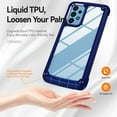 thumbnail image 6 of Phone Case for Samsung Galaxy A52/A52S 5G Clear Transparent TPU Cell Cover with Screen Protector and Slim Shockproof Silicone Military Grade Protective A 52 S 4G G5 52A S52 52S Women Men Blue, 6 of 7