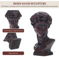 thumbnail image 2 of Estatua romana de David Figura de David Figura griega de resina para escritorio Estatua griega de mesa, 2 of 6