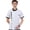 White, variant on Unisex Chef Shirt Soft Breathable Stand Collar Single-breasted Short Sleeves Chest Pockets Restaurant Diner Kitchen Cook Top Bakery Hotel Waiter Uniform