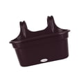 thumbnail image 2 of LOVIVER Balcony Railing Hanging Planter Flowerpot for Indoor Outdoor Porch Farmhouse Dark Brown, 2 of 8