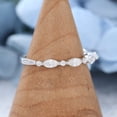 thumbnail image 2 of Silvago Jewel 2 Ct Marquise Cut Diamond Rings for Her - 14K White Gold Plated Rings - Wedding Proposal Rings for Girlfriend - Minimalist Eternity Bands for Women's - Forever Diamond Ring for Women's, 2 of 8