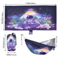 thumbnail image 3 of Wobogo Astronauts Sitting in The Universe Garden Camping Hammocks 330 lb Capacity with Tree Straps and Hanging Pockets for Outside Hiking Beach Backpack Travel, 3 of 8