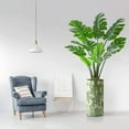 thumbnail image 1 of Artificial Tree in Modern Planter, Fake Monstera Silk Tree for Indoor and Outdoor Home Decoration - 65" Overall Tall (Plant Pot Plus Tree), 1 of 5