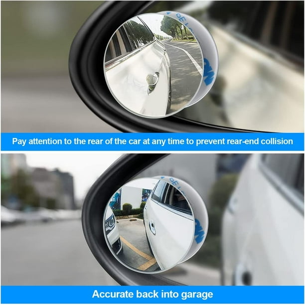 Miroir d'angle mort réglable pour voiture, grand Angle HD verre