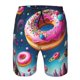 thumbnail image 3 of Fotbe Starry Sky Colorful Donut Trajes de Baño Estampados para Hombre, Shorts de Verano de Secado Rápido, Ropa de Playa, Bañadores-X-Large, 3 of 6