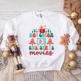 thumbnail image 3 of Retro Hot Cocoa Mug And Christmas Movies | Sweatshirt, 3 of 4