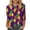 AC-Purple, variant on Visit the JURANMO Store Womens Mardi Gras Party Shirts Color Block Striped Print 3/4 Sleeve Casual Tunic Tops Crew Neck Parade Blouse Carnival Themed Outfits Purple XXL