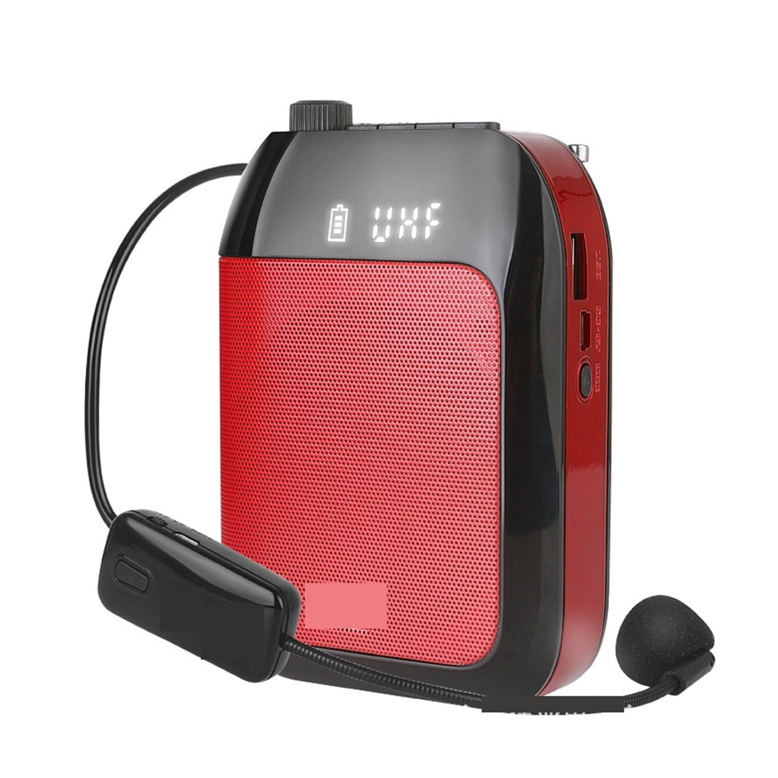 UHF Wireless Voice Amplifier Portable For Teaching U Disk Loudspeaker Blue-tooth Megaphone Microphone Speaker ,Easy to Operate